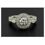 18kt Gold Round Brilliant 1.98 ct Diamond Ring