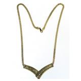10kt Gold 2.00 ct Diamond Evening Necklace