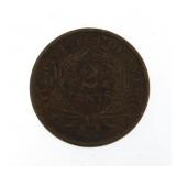 1869 Copper 2 Cent Piece *Key Date