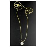 14kt Gold 7.3 mm Genuine Pearl w