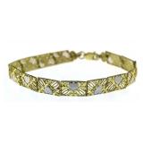 10kt Gold 7.5 mm Designer Bracelet