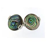 Beautiful 20mm Genuine Abalone Earrings