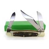 Hen & Rooster Stag Handle Stockman Knife