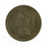 1881 - 3 Cent Nickel