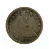 1857 Seated Liberty Silver Half Dime