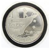 .999 Pure Silver Boston Tea Party Silver Coin