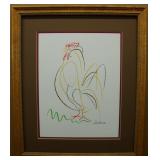 Rooster Serigraph by Picasso