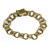 14kt Thick Heavy Gold Designer Bracelet