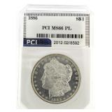 1886 MS66 PL  Morgan Silver Dollar