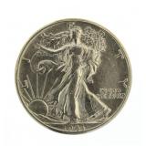 1943 AU+  Walking Liberty Half Dollar