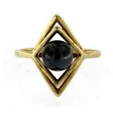 10kt Gold Metzler Pearl Mid Century Estate Ring