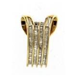 10kt Gold 1.00 ct Baguette Diamond Pendant