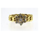 18kt Gold Antique 1/2 ct Diamond Estate Ring