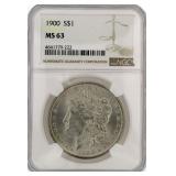 1900 MS63 Morgan Silver Dollar
