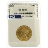 RARE 1898 MS64 Liberty Head $10 Gold Piece