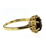 14kt Gold Mid Century Smoky Quartz Estate Ring