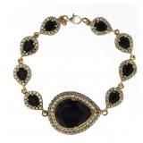 Vintage Style 23.60 ct Pear Cut Sapphire Bracelet