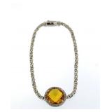 Round 6.50 ct Golden Citrine Bracelet