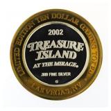 Treasure Island 2002 .999 Fine Silver Game Token