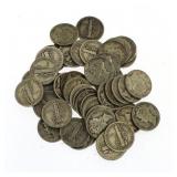 (50) Mixed Date Mercury Silver Dimes