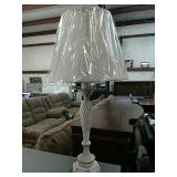 Ashley Rustic White Wash Table Lamps