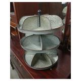 Galvanized Decorative Lazy Susan