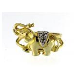 Diamond Accent Elephant Ring