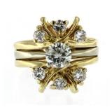 14kt Gold Vintage 1.25 ct Diamond Solitiare Ring