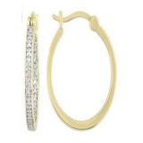 Diamond Accent Hoop Earrings