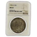 1904-O MS63 Toned Morgan Silver Dollar