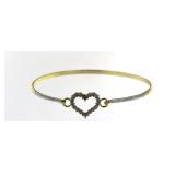 Diamond Heart Cuff Bracelet