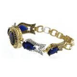 Vintage Style 22.60 ct Sapphire Bracelet
