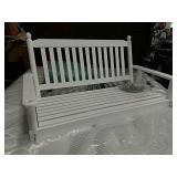 White Porch Swing With Chains