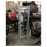 Silver jewelry cabinet