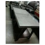 Ashley Wood & Metal Industrial End Tables