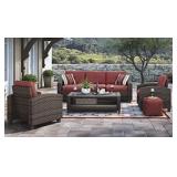 Ashley P333 Meadowtown 4 pc Outdoor Set