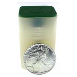 US MInt Tube (20) 1988 American Silver Eagles