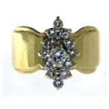 14kt Gold Fancy Marquise 3/4 ct Diamond Ring