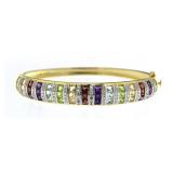 Genuine 11.50 ct Gemstone Cuff Bracelet