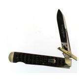 Schatt Mogan Titusville PA Jigged Bone Lockback