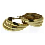 14kt Gold XX-Large 28 mm Hoop Earrings