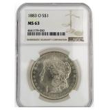 1883-O MS63 Morgan Silver Dollar