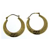 14kt Gold XL 21.5 mm Hoop Earrings