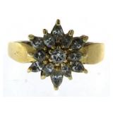 14kt Gold 1.00 ct Diamond Staruburst Ring