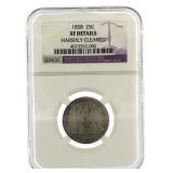 1858 XF Details Seated Liberty Silver Quarter