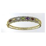 Antique Style 4.00 ct Gemstone & Diamond Bracelet