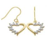 Genuine Diamond Accent Heart Accents