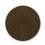 1864 Copper 2 Cent Piece