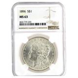 1896 MS63 Morgan Silver Dollar