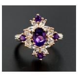 Quality 2.15 ct Amethyst Royale Ring